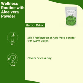 Détails de la poudre d'Aloe Vera minature
