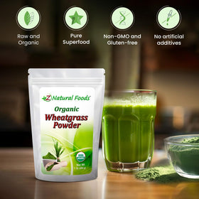 Détails de la Poudre de Blé Vert Bio Z Natural Foods