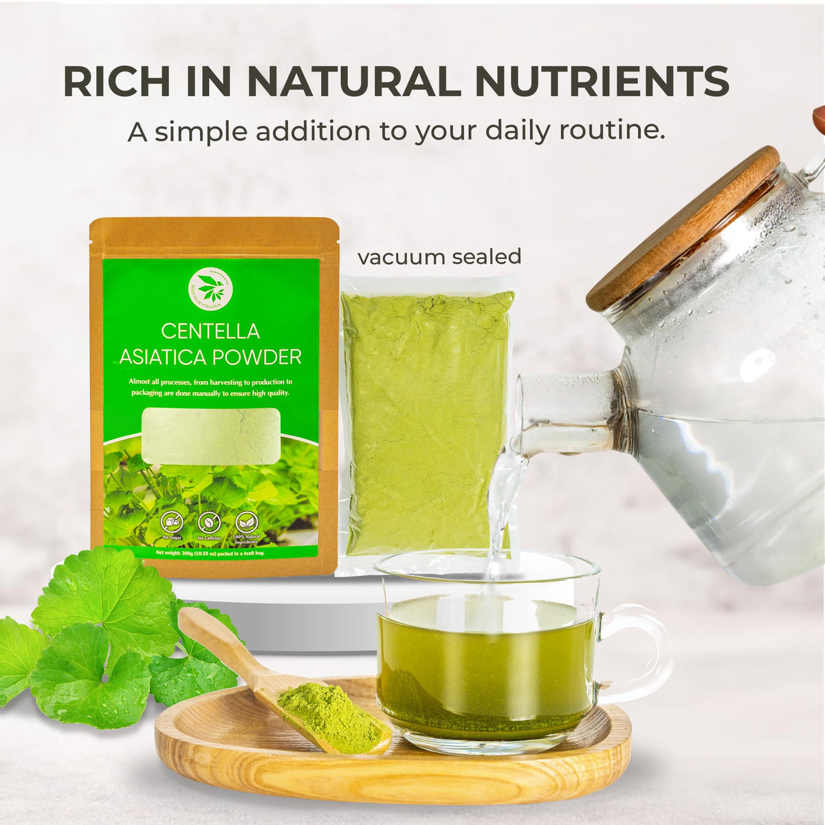 Détails de la poudre de Centella Asiatica INJOY YOUR VITALGRI:N