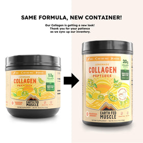 Détails de la poudre de collagène citronnade Earth Fed Muscle