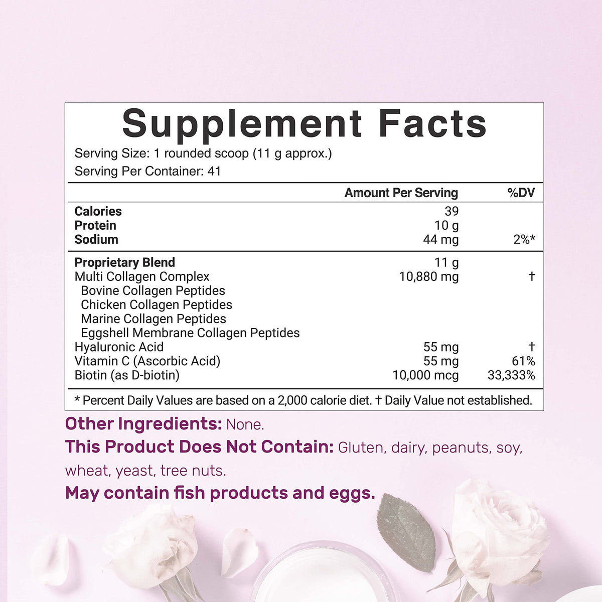 Détails de la poudre de collagène multi DEAL SUPPLEMENT