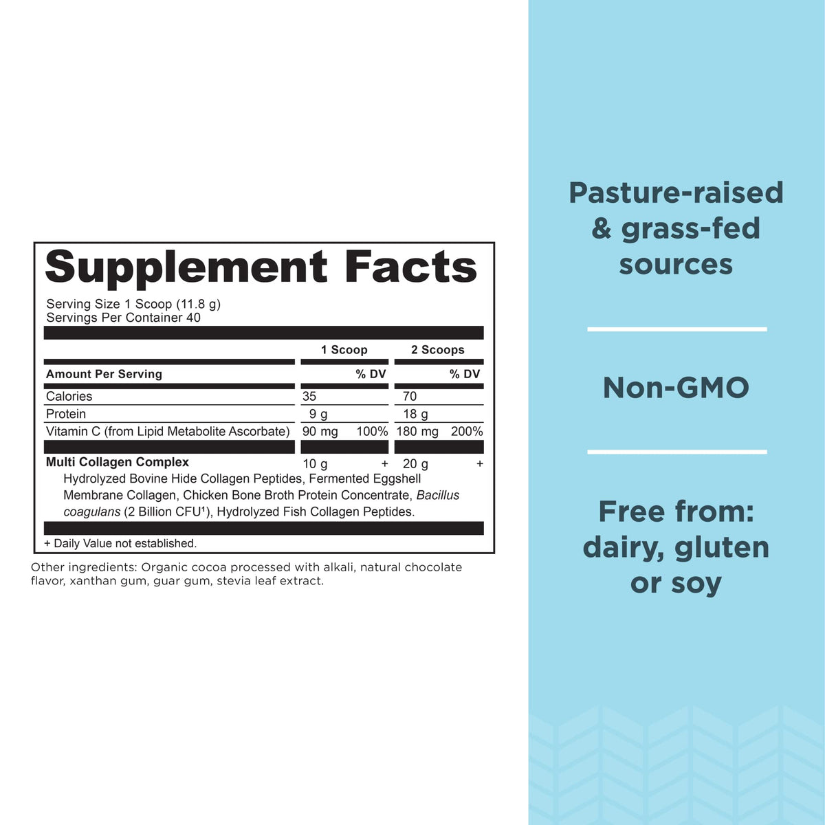 Détails de la poudre de collagène multi hydrolysé Ancient Nutrition