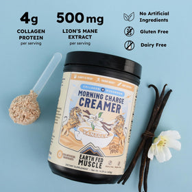 Détails de la poudre de crème à café Earth Fed Muscle