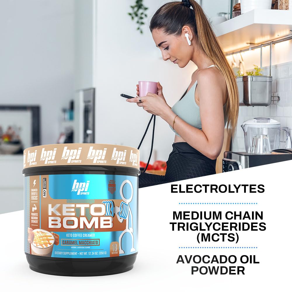 Détails de la poudre de crème de café BPI Sports Caramel Macchiato