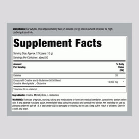 Détails de la poudre de Fitness Labs Créatine et L-Glutamine
