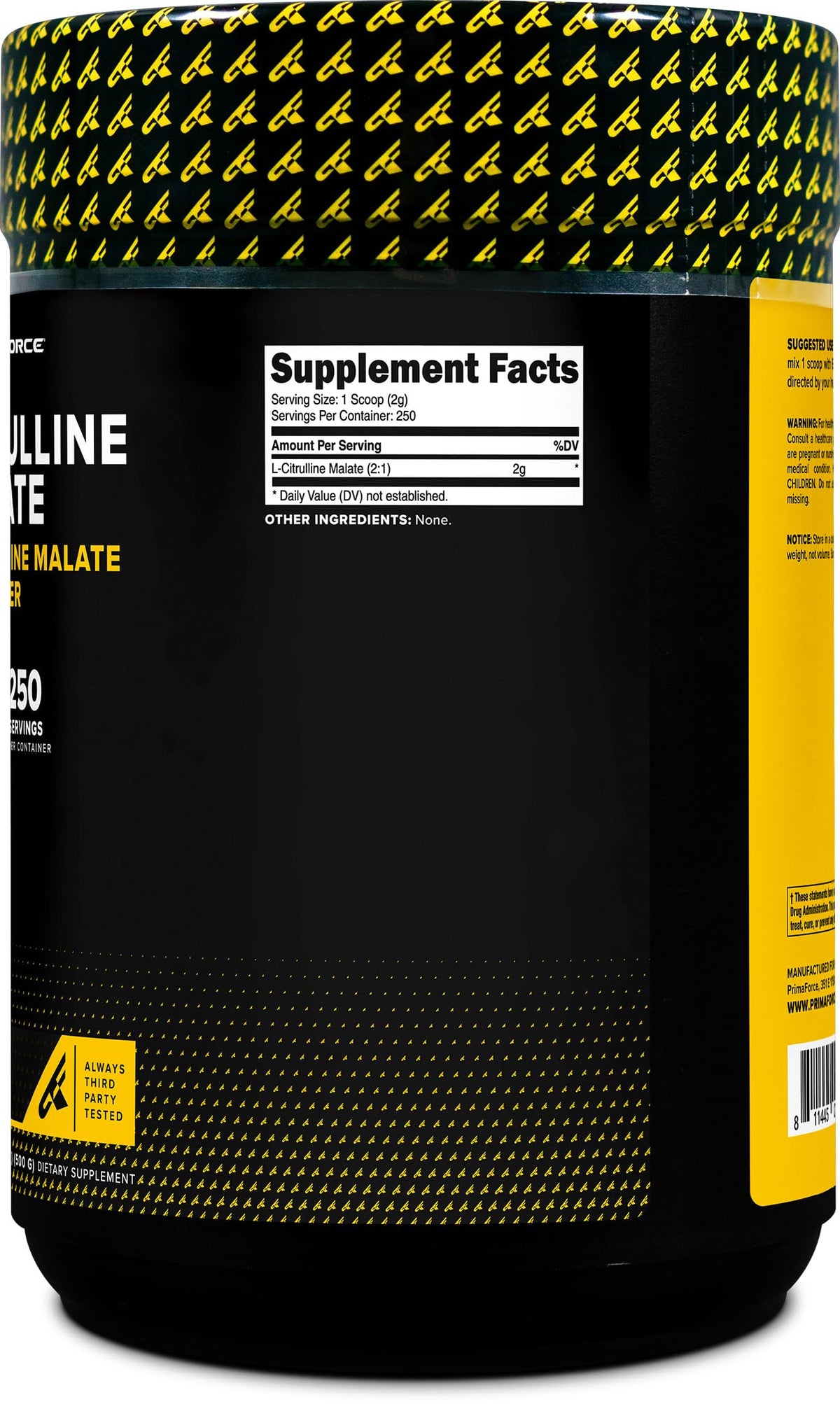 Détails de la poudre de L-Citrulline Malate Primaforce