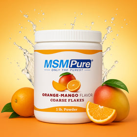 Détails de la poudre flocons KALA HEALTH MSM Pure Orange Mangue