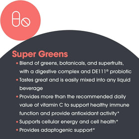 Détails de la poudre Super Greens Allergy Research Group