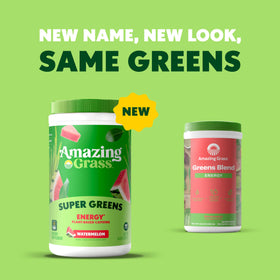 Détails de la poudre Super Greens Amazing Grass avec légumes frais