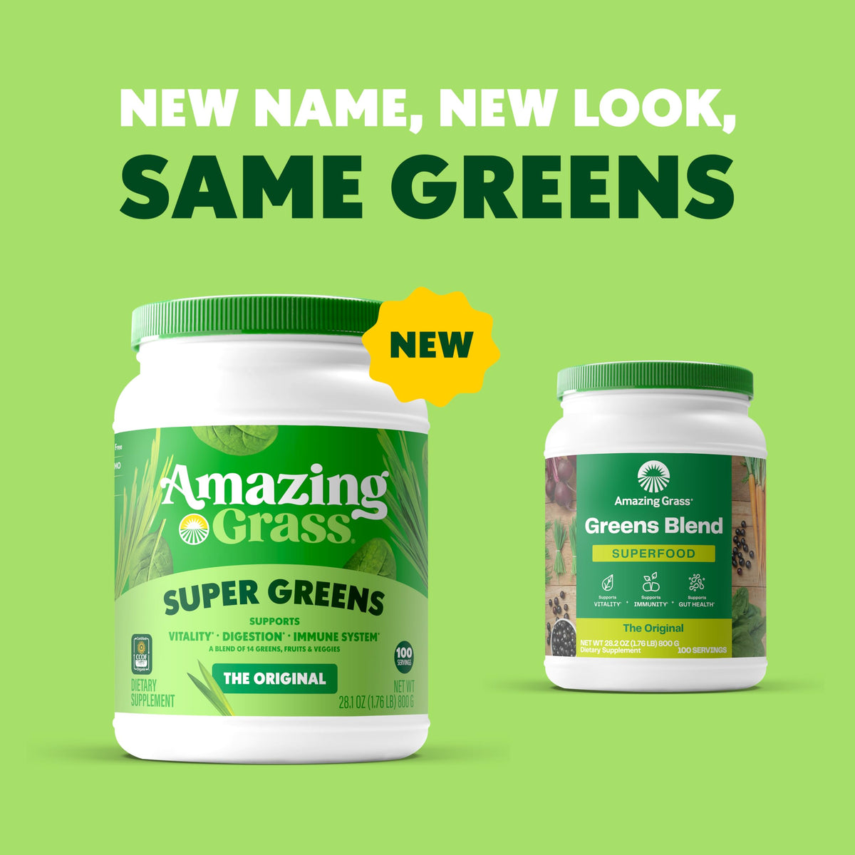 Détails de la poudre Super Greens Bio Amazing Grass dans un bol