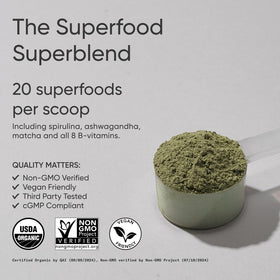 Détails de la poudre Superfood Bio Sports Research Ananas Coco
