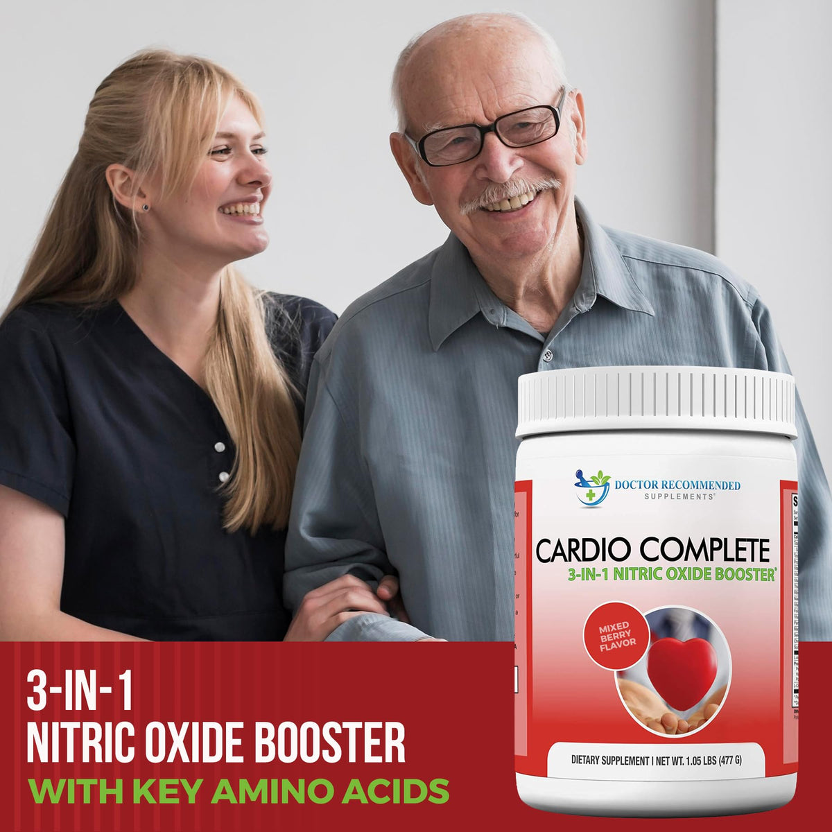 Détails de la saveur de baies sur l'étiquette de Cardio Complete