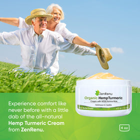 Détails de la texture de la crème de Curcuma Bio au Chanvre Zenrenu