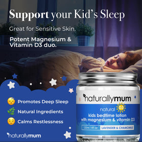 Détails de la texture de la lotion de nuit NaturallyMum
