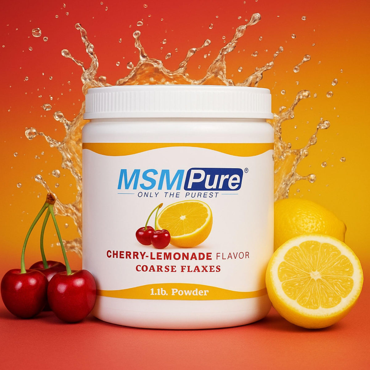 Détails de la texture des flocons de MSM KALA HEALTH