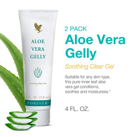 Détails de la texture légère du gel d'aloe vera Forever Living