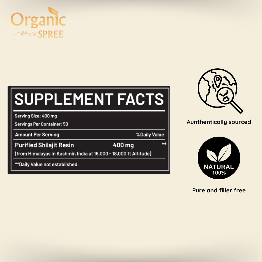 Détails de texture de la résine de Shilajit ORGANIC SPREE