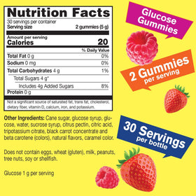 Détails des bonbons Glucose WellYeah avec saveur de baie