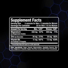 Détails des capsules ALLMAX ZMX2 avec étiquette