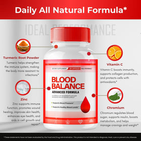 Détails des capsules Blood Balance d'IDEAL PERFORMANCE montrant leur taille
