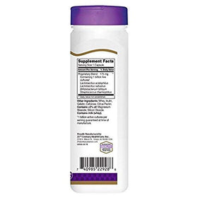 Détails des capsules de 21st Century Probiotiques Acidophilus
