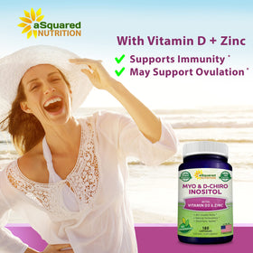 Détails des capsules de aSquared Nutrition Myo-Inositol & D-Chiro Inositol