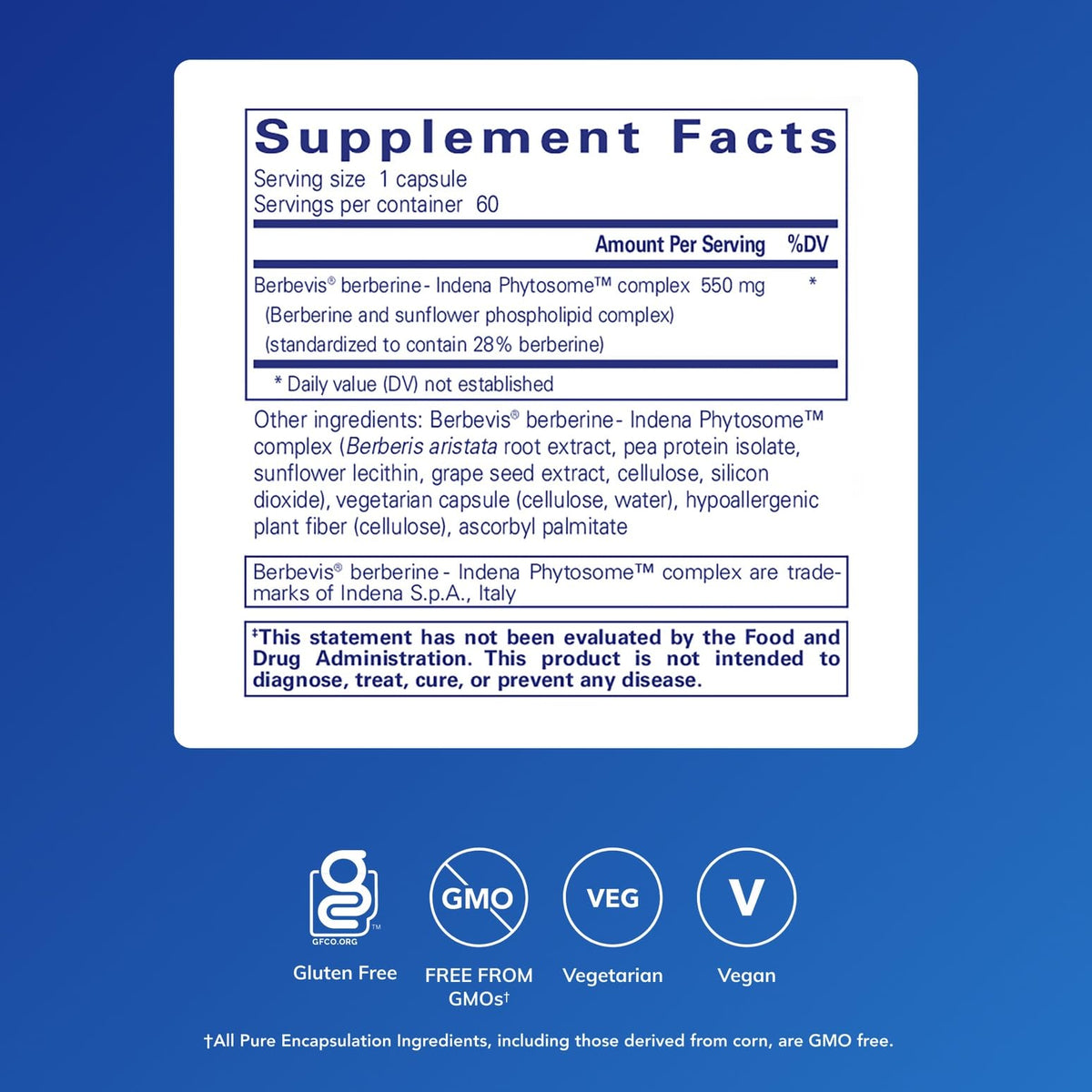 Détails des capsules de Berberine UltraSorb en bouteille