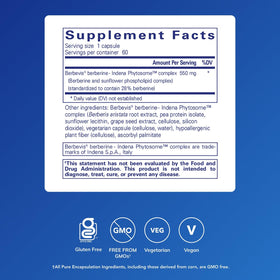 Détails des capsules de Berberine UltraSorb en bouteille