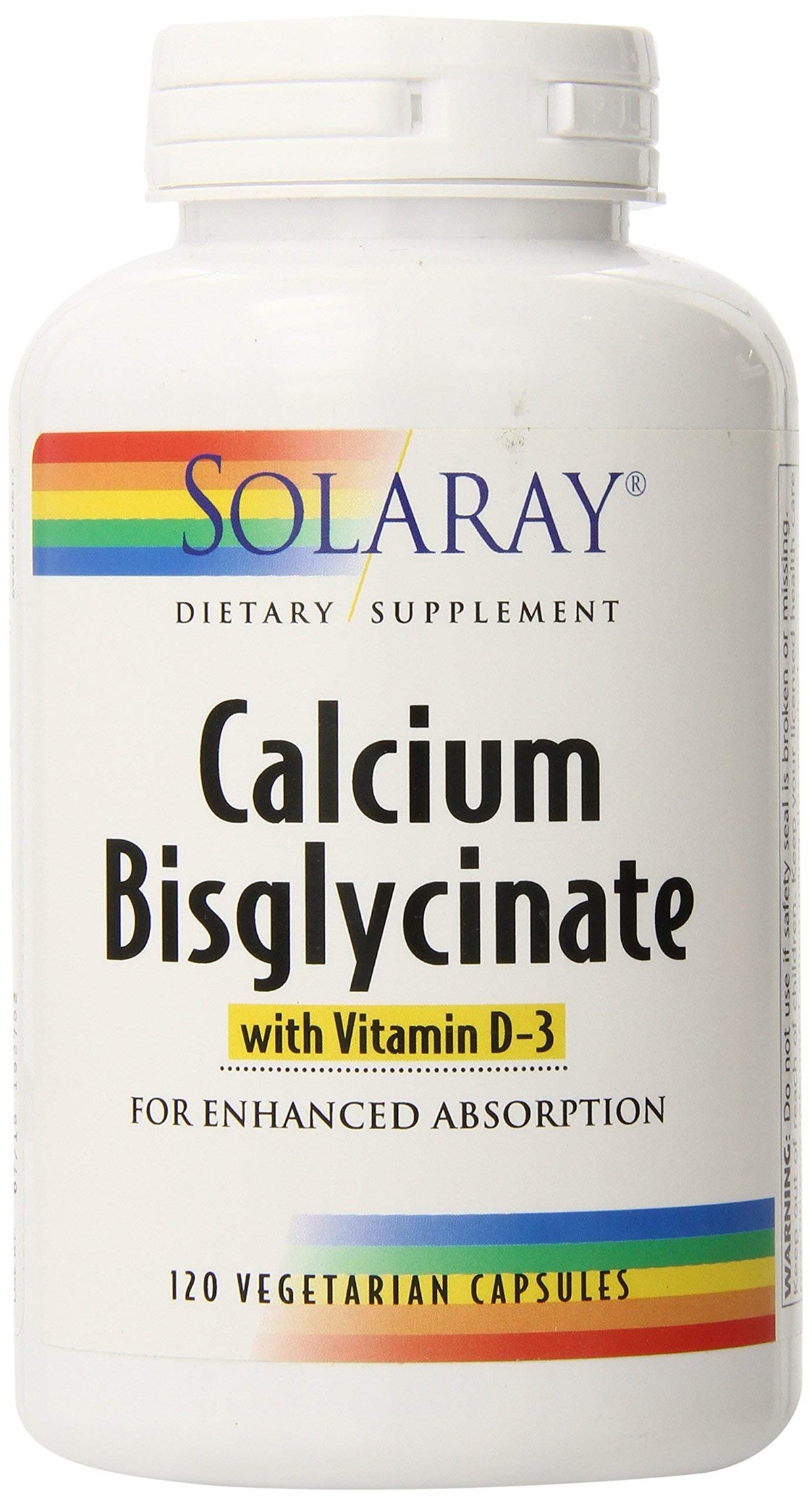 Détails des capsules de Calcium Bisglycinate SOLARAY
