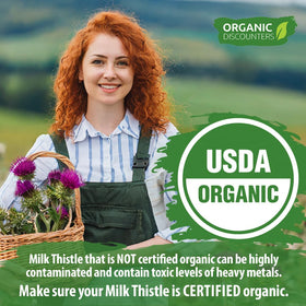 Détails des capsules de Chardon-Marie Organic Discounters