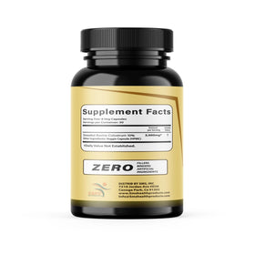 Détails des capsules de colostrum de bœuf 3000 mg, vue rapprochée