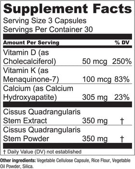 Détails des capsules de complément alimentaire santé osseuse Essential Elements