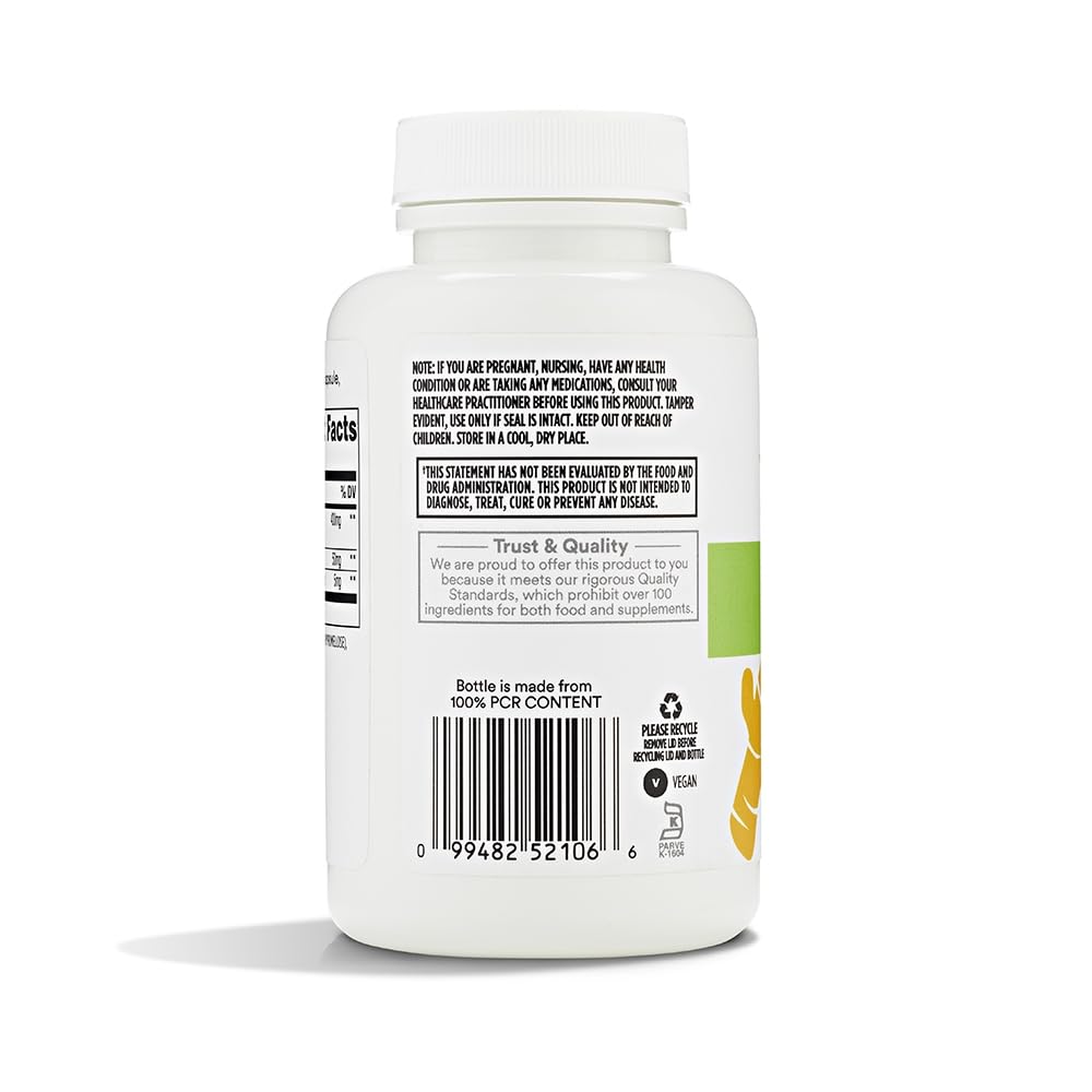 Détails des capsules de curcuma 365