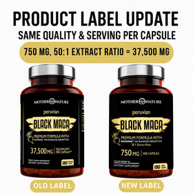 Détails des capsules de Maca Noir Bio