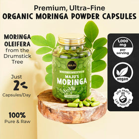 Détails des capsules de Moringa Maju Superfoods