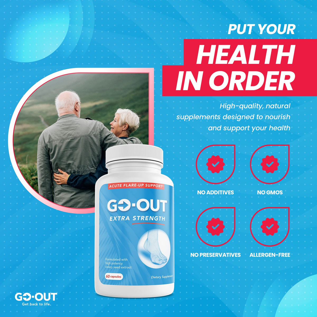 Détails des capsules de Mt. Angel Vitamins Go Out Extra Force