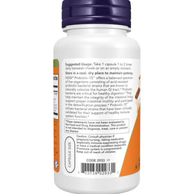Détails des capsules de NOW Foods Probiotic-10™