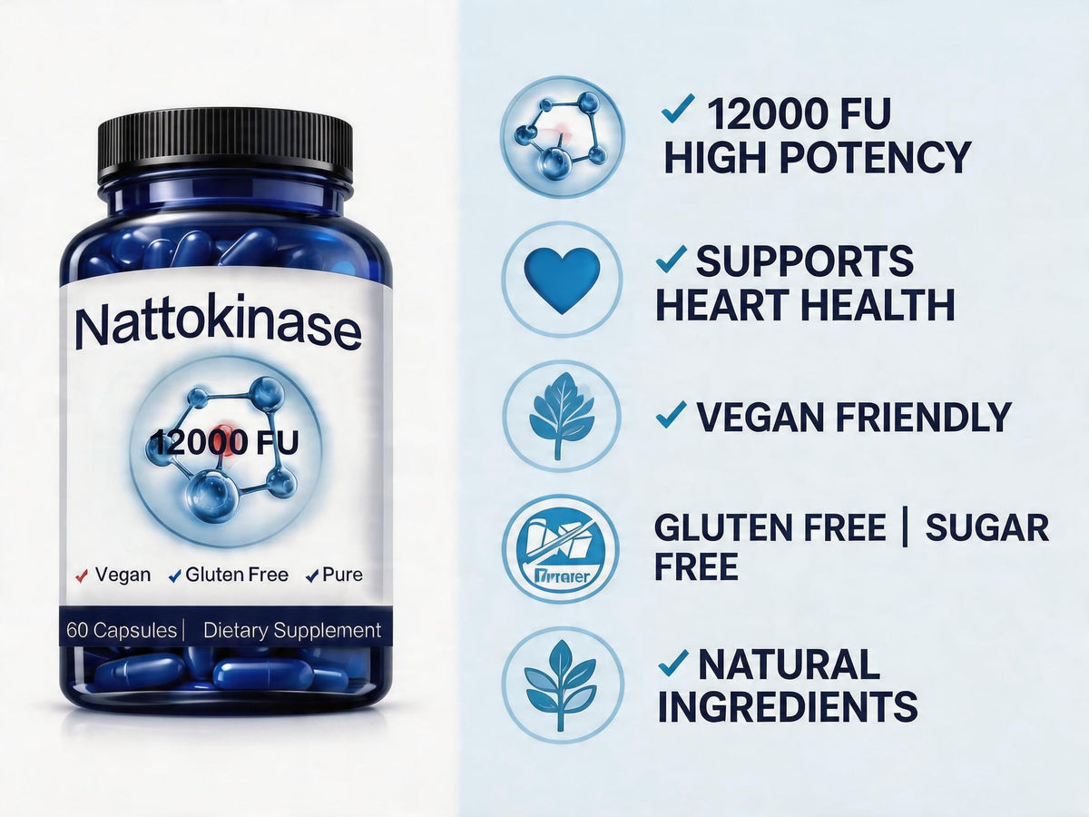 Détails des capsules de SEAFLEX Nattokinase 12 000 FU