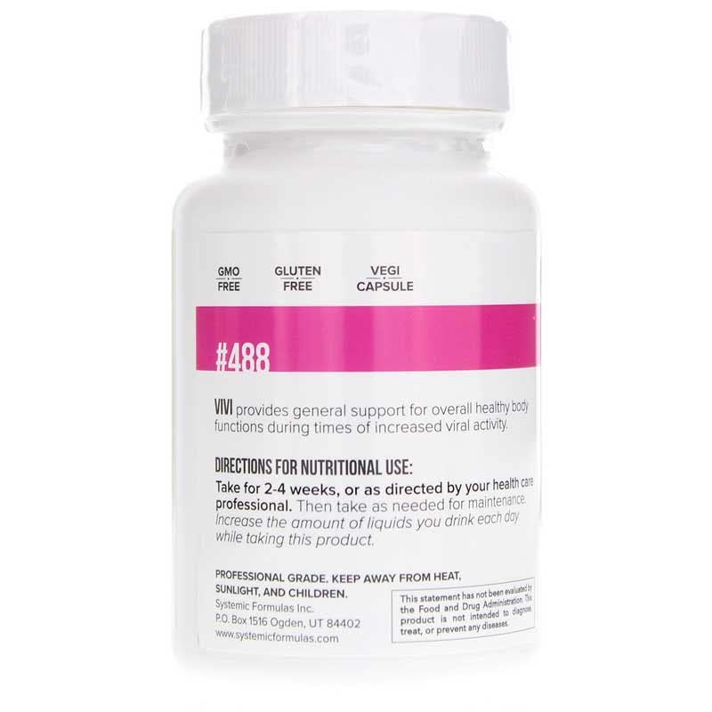Détails des capsules de Systemic Formulas Bio Challenge #488 VIVI Virox