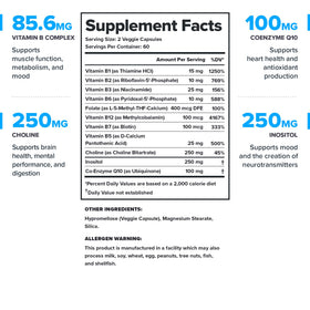 Détails des capsules de vitamines B LEGION