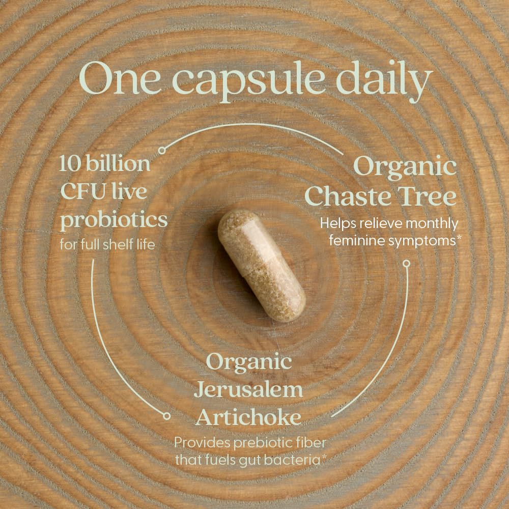 Détails des capsules du complément probiotique New Chapter