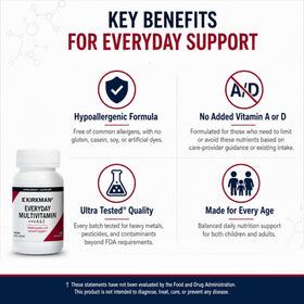 Détails des capsules Kirkman Multivitamines Adultes