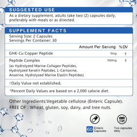 Détails des capsules klieop GHK-Cu