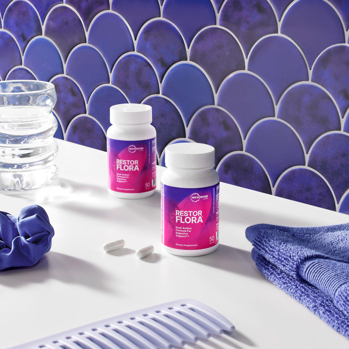 Détails des capsules Microbiome Labs RestorFlora