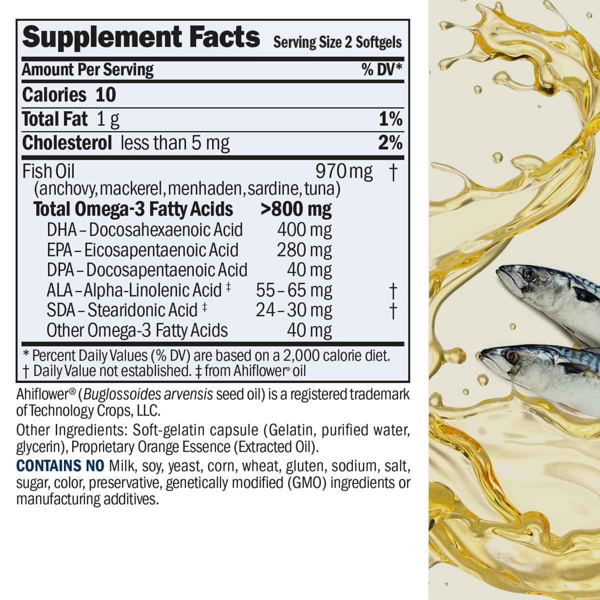Détails des capsules molles Omega-3 Essentiel d'ANDREW LESSMAN