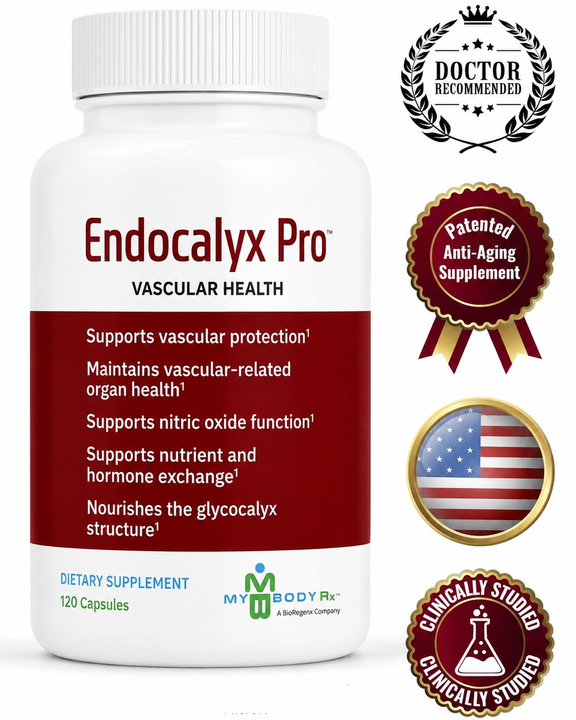Détails des capsules MYBODYRX Endocalyx Pro