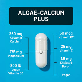 Détails des capsules NatureWise Algae Calcium Plus