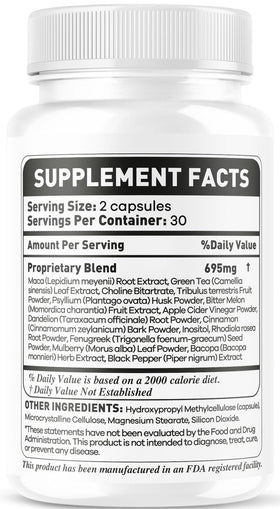 Détails des capsules OVICIA Pulse Male Pills