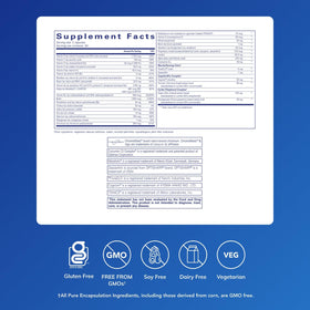 Détails des capsules Pure Encapsulations Longevity Nutrients