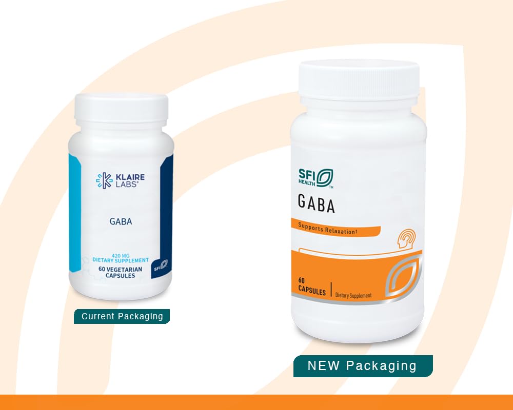Détails des capsules SFI Health GABA 500 mg